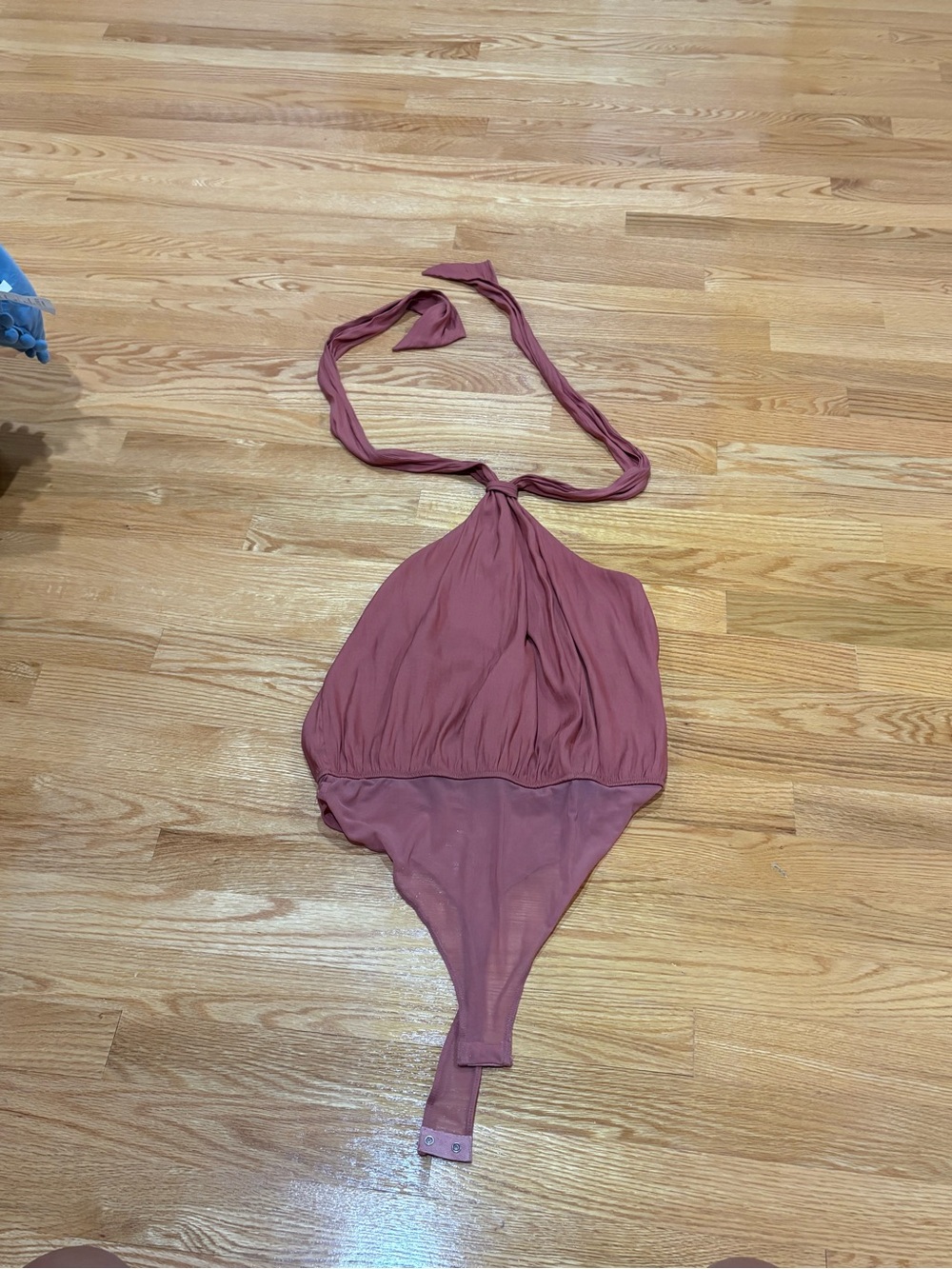 Le Lis Mauve Halter Bodysuit